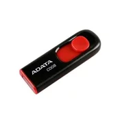 slomart ADATA 32GB C008 USB flash pomnilnik, USB Type-A 2.0, črno-rdeč, prenosen in združljiv z več sistemi