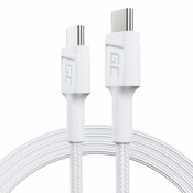 Green Cell Zeleno Cell KABGC30W USB kabel USB 3.2 Gen 1 (3.1 Gen 1), dolžina 1,2 m, bel, hitra polnitev in prenos podatkov