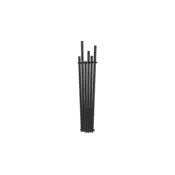 Mexen Omaha dekorativni radiator 1800 x 420 mm, 655 W, črn - W208-1800-420-00-70