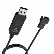 AKASA - kabel za pretvornik napetosti od 5V do 12V DC Step-Up za USB na 3-pinski in 4-pinski PC ventilator
