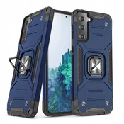 WOZINSKY Ovitek Wozinsky Ring Armor Hybrid + magnetno držalo za Samsung Galaxy S22+ (S22 Plus) moder