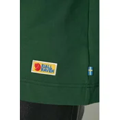 Bombažen pulover Fjallraven Vardag Hoodie W ženska, zelena barva, s kapuco, F86987.679