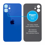 Apple iPhone 12 Mini - Steklo zadnjega ohišja s povecano odprtino za kamero (Blue)