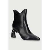 Koi Footwear gležnarski čevlji ženski GG01-VENDETTA GUN HEEL BOOTS