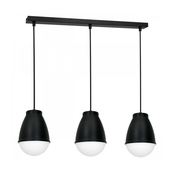 Luster na sajli CARYON 3xE14/60W/230V crna