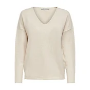ONLY Ženski pulover ONLRICA Regular Fit 15224360 Birch W. MELANGE (Velikost XS)