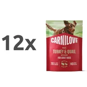 Carnilove Dog Adult vrečka, pate - puran in prepelica - 300 g 12 x 300 g
