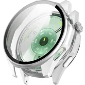 GS Ovitek 2 v 1 + kaljeno steklo za Huawei Watch GT 6 46 mm, srebrn