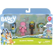 Bluey - Figure 4-Pack - Bluey & Friends