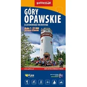 shumee Opavsko pogorje, Zlatohorska Vrchovina 1:25.000. Turistična karta. Galilej