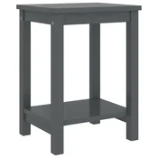 Nocni ormaric tamnosivi 35 x 30 x 47 cm od masivne borovine