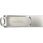 USB C & USB DISK SanDisk 64GB Ultra DualLUXE, 3.1, srebrn, Type-A in C,