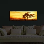 Wallity Slika na platnu sa LED osvetljenjem 30x90cm