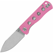 QSP Knife Canary Linerlock Pink G10