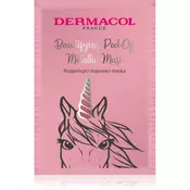 Dermacol Beautifying Peel-off Metallic Mask Brightening maska za obraz za vse tipe kože 15 ml za ženske
