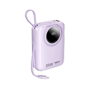 Remax RPP-73 Purple 35W Power Bank with 2 Fast Charging Cables 20000mAh