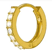 UHANI BJT991 OBROČ ZLAT SKLENJEN KRISTAL FI 14 mm