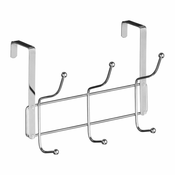 Kovinski obešalnik za vrata v srebrni barvi 11 cm Chrome – Premier Housewares