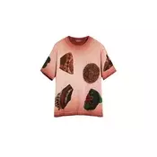 Desigual Majica kostanj rjava/jelka/marelica/breskev
