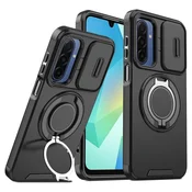 Maska za Samsung A175F Galaxy A17 CamShield Ring stand, Crna