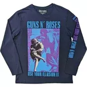 Guns N Roses Get In The Ring Tour 91-92 (Back & Sleeve Print) Navy Blue S Majica