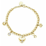 Brosway Mother´s Chakra Charms pozlačena kroglična zapestnica BHKB166