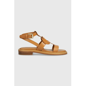 Usnjeni sandali Loys ženski, rjava barva, SB42020A