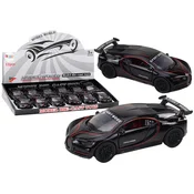 Metalni sportski autic za igru 1:32 Friction Drive – crni