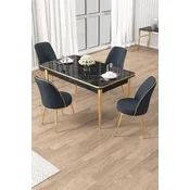 Hanah Home Trpezarijski set, 5 komada, Teget