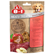 8in1 Meaty Treats psece poslastice, patka, jabuka, 50 g