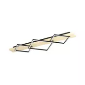 Eglo 901931 - Stropna LED svetilka BOYA 2xLED/13W/230V + LED/16W črna/bež