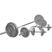 Gorilla Sports Set šipki i tegova od livenog gvožda 108 kg ( 100062-00002-0049 )