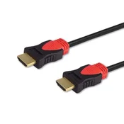 slomart Savio CL-141 HDMI kabel 10 m HDMI tip A (Standard) Črn, Rdeč