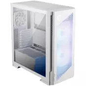 Chassis MSI MPG VELOX 300R AIRFLOW PZ WHITE, eATX, Mid Tower, 4x Pre-installed ARGB Fan, 485 x 235 x 518 mm, White