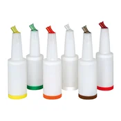 ich-zapfe Bottle-Pour-Master multifunkcijska flaša 1 L rdeča z izlivnikom in snemljivim vratom, (5000216919)