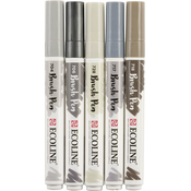 Talens Ecoline Set Markera 5 komada, Sivi