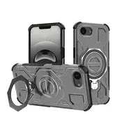 Hibridni ovitek Carbon Shield Pro za iPhone 16e/17e - smoke black