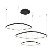 Zatemljiv LED lestenec na kablu LORENZO LED/70W/230V 3000/4000/6000K črna + daljinski upravljalnik