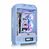THERMALTAKE The Tower 300 Micro-Tower Micro-ATX Case Window Blue