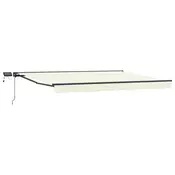 Rucni okvir tende s LED-ima Krem i Antracit 4 × 3 m