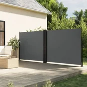 Vidaxl vidaXL Zložljiva stranska tenda, antracitna, 160 x 1000 cm