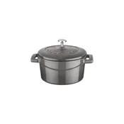 Saucepan, Folk range, cast iron, 10 cm, gray - LAVA brand
