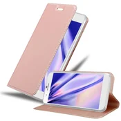 Cadorabo Cadorabo Ohišje, združljivo z Honor 6 PLUS v klasična rožnata zlata - Zaščitni ovitek z magnetnim zapiranjem, stoječo funkcijo in režo za kartice, (20565201)