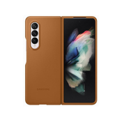EF-VF926LAEGWW Galaxy Z Fold3 Leather Cover Camel