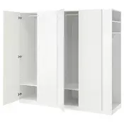 PAX / FORSAND Garderober, bela/bela, 220x60x201 cm