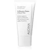 Alcina For All Skin Types petminutna maska za svež videz kože  50 ml