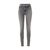 Tommy Jeans Traperice NORA MID RISE SKINNY, sivi traper