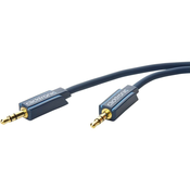 clicktronic Avdio priključni kabel Clicktronic [1x cinch vtič 3.5 mm - 1x cinch vtič 3.5 mm] 5 m moder pozlačen vtični kontakt