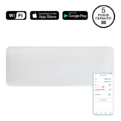 Mill konvekcijski radiator Wi-Fi 2000W PA2000WIFI3, nizkoprofilni, jeklo, bel