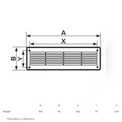 ERA ZALUZINA 4513DP BELA (450x131 mm)